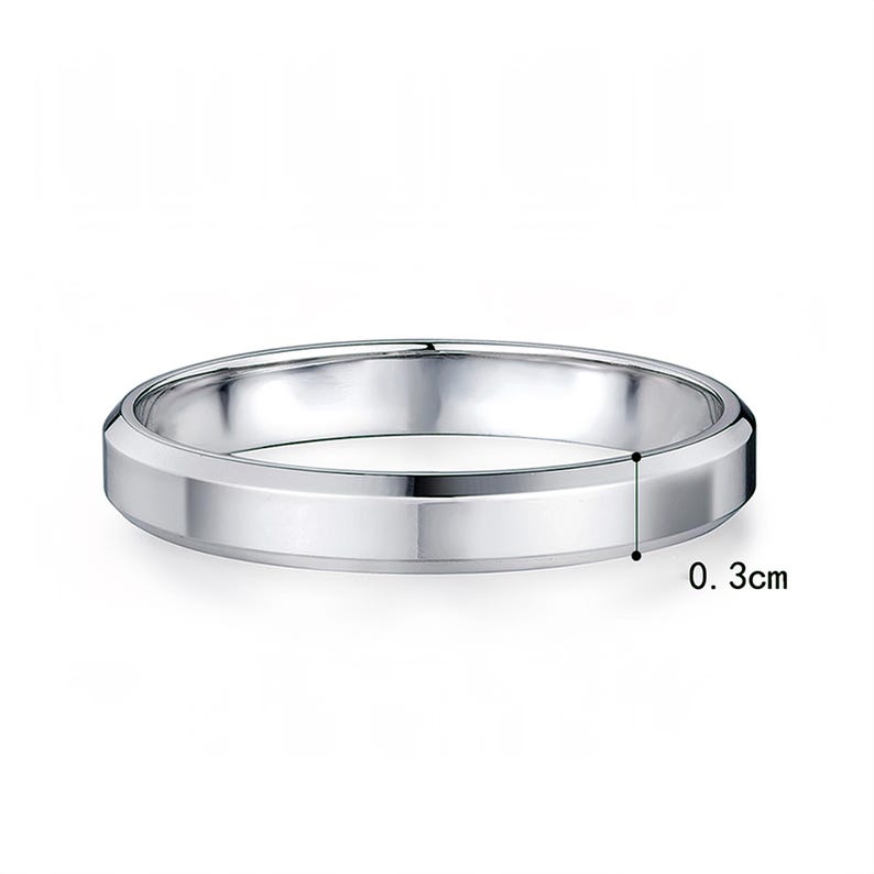 Solid Platinum Ring Plain Pt950 Ring Unisex Classic Platinum Ring Minimalist Jewellery Plain Platinum Wedding Band Wedding Ring for Couple Platinum Plain Ring Classic Ring Plain Wedding Ring for Women Ring for Men Wedding Jewellery