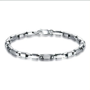 Solid Platinum Bracelet Pt950 Interlocking Link Bracelet Ergonomic Platinum Chain Bracelet for Men Bracelet for Women Bracelet for Unisex