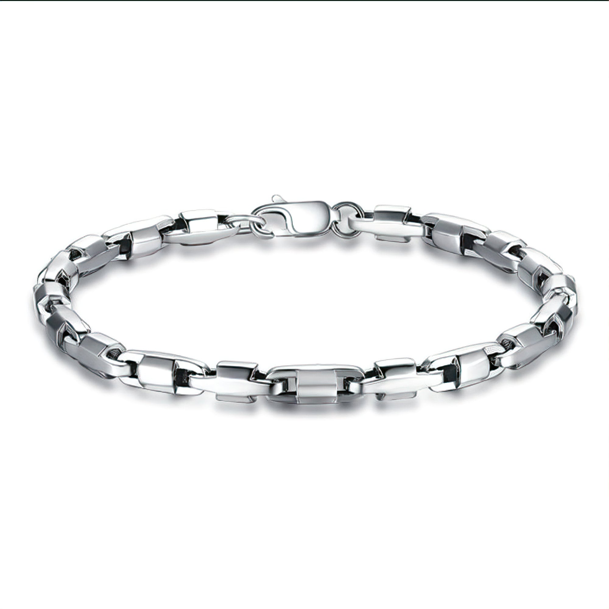 Link bracelet mens platinum bracelet sale