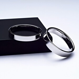 Platinum Ring Pt950 Ring Bespoke Rings Plain Platinum Ring Minimalist Wedding Jewellery Platinum Wedding Band Wedding Rings for Couple Minimalist jewellery couple rings anniversary gift plain platinum rings platinum plain rings classic rings