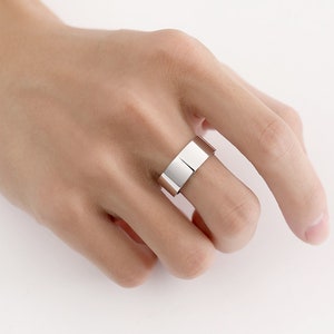 Pt950 Platinaring: Minimalistisk vigselring, Skräddarsydd design bild 8