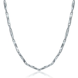 Solid Platinum Necklace Barleycorn Chain Necklace Pt950 Pure Platinum Chain Minimalist Jewellery Textured Platinum Chain Unisex Necklace Barleycorn necklace textured platinum necklace barleycorn platinum necklace fine jewellery anniversary gift