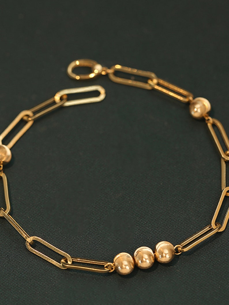 18K Solid Gold Necklace Solid Gold Bracelet Cat Eyes Charm Beads Rectangular Link Chain Necklace for Her Bracelet for Her Jewellery Set Cat Eye Charm Bracelet Cat Eye Charm Necklace Rectangular Link Bracelet Anniversary Gift for her gift for daughter