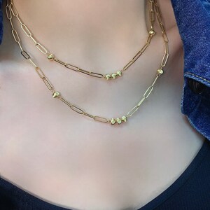 18K Solid Gold Necklace Solid Gold Bracelet Cat Eyes Charm Beads Rectangular Link Chain Necklace for Her Bracelet for Her Jewellery Set Cat Eye Charm Bracelet Cat Eye Charm Necklace Rectangular Link Bracelet Anniversary Gift for her gift for daughter