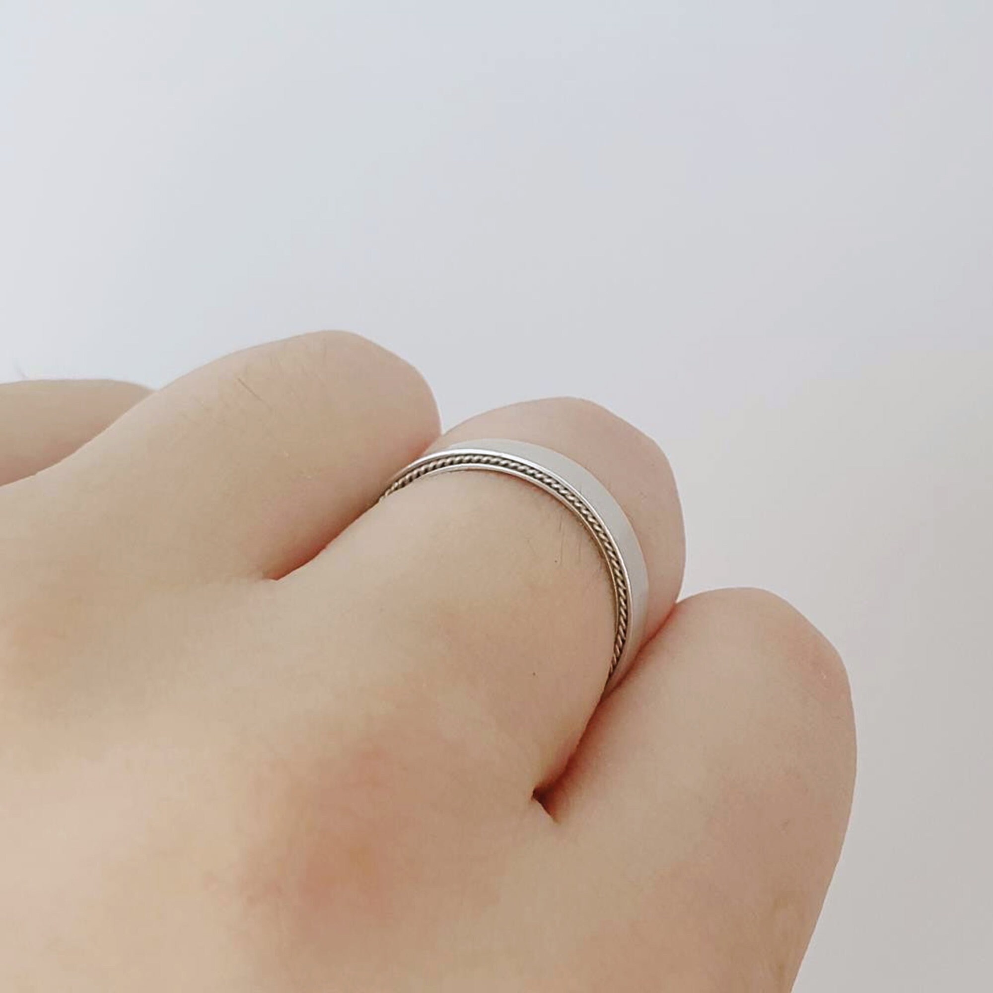 Pt950プラチナ結婚指輪セット：編み込みリング、カップル向け