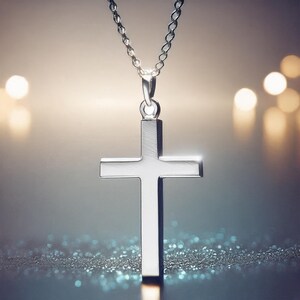 Platinum Cross Pendants - Etsy