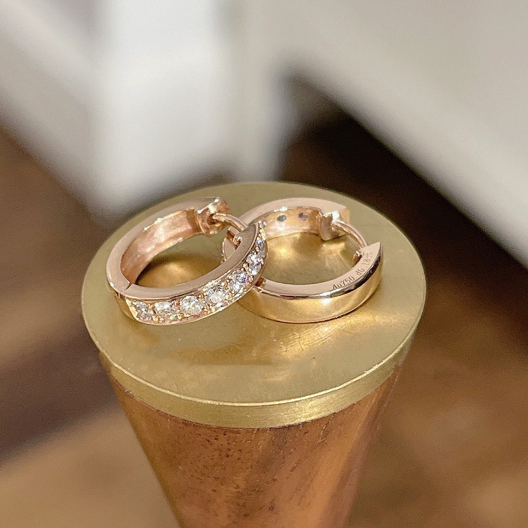 Natural Diamonds and Gold Alba Earrings main image 1