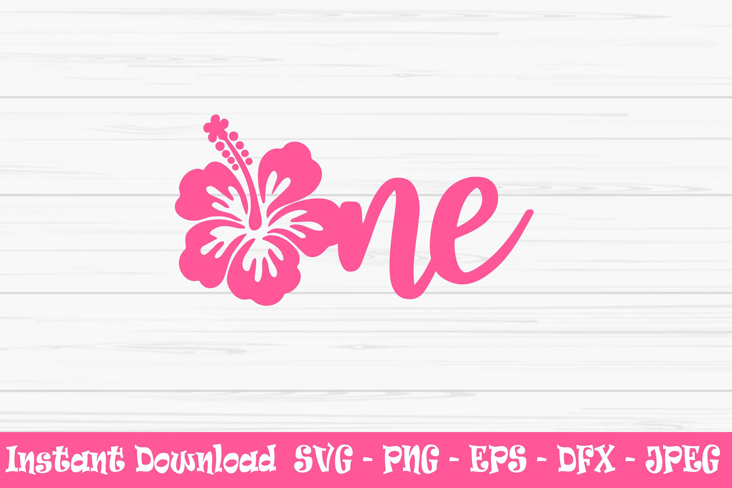 one svg, summer svg, hibiscus svg, first birthday svg, baby svg, Dxf, Png, Eps, jpeg, Cut file, Cricut, Silhouette, Print, Instant download
