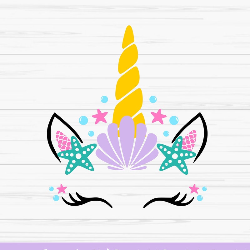 Mermaid Unicorn Svg - Etsy