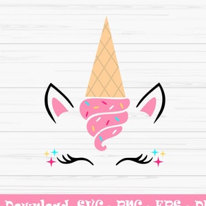 unicórnio de verão svg, verão svg, unicórnio de sorvete svg, Dxf, Png, Eps, jpeg, arquivo cortado, Cricut, silhueta, imprimir, download instantâneo