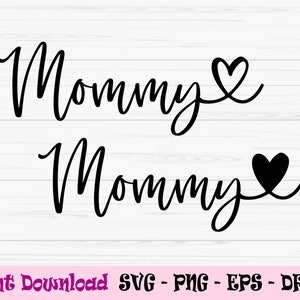 mamá svg, mamá con corazón svg, día de la madre svg, amor mamá svg, Dxf, Png, Eps, jpeg, Cortar archivo, Cricut, Silueta, Imprimir, Descarga instantánea