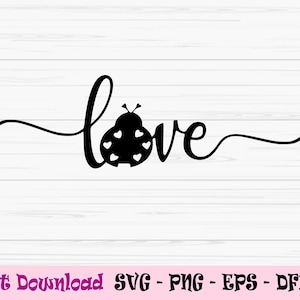 love bug svg, ladybug svg, kids valentine svg, valentines day svg,Dxf, Png, Eps, Jpeg, Cut file, Cricut, Silhouette, Print, Instant download