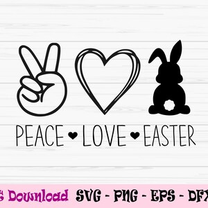 pace amore easter svg, easter svg, bunny svg, Dxf, Png, Eps,jpeg, Cut file, Cricut, Silhouette, Print, Instant download