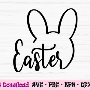 happy easter svg, easter svg, easter bunnysvg, Dxf, Png, Eps, jpeg, Cut file, Cricut, Silhouette, Print, Téléchargement instantané