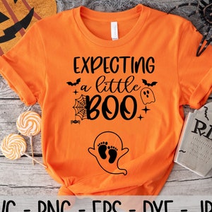 Ich erwarte ein wenig Boo svg, Halloween svg, Schwangerschaftsmitteilung, Dxf, Png, Eps, jpeg, Cut Datei, Cricut, Silhouette, Print, Sofort download