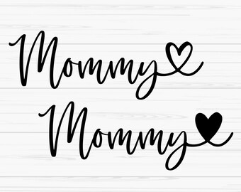 Mamma svg, mamma med hjärta svg, mors dag svg, kärlek mamma svg, Dxf, Png, Eps, jpeg, Klippfil, Cricut, Silhuett, Skriv ut, Direktnedladdning