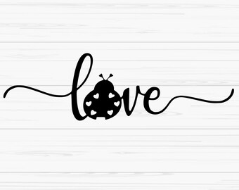love bug svg, ladybug svg, kids valentine svg, valentines day svg,Dxf, Png, Eps, Jpeg, Cut file, Cricut, Silhouette, Print, Instant download