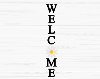 signo de porche de bienvenida svg, spring svg, spring sign svg, welcome svg, Dxf, Png, Eps, jpeg, Cut file, Cricut, Silhouette, Print, Instant download