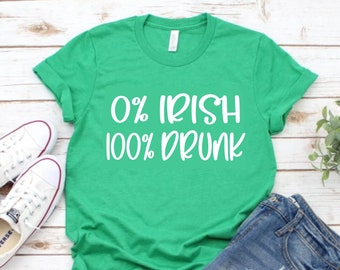 0% irlandés 100 borracho svg, adulto st patricks day svg, beber svg, Dxf, Png, Eps, Jpeg, Cortar archivo, Cricut, Silueta, Imprimir, Descarga instantánea