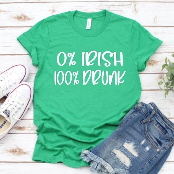 0% irish 100 drunk  svg, adult st patricks day svg, drinking svg, Dxf, Png, Eps, Jpeg, Cut file, Cricut, Silhouette, Print, Instant download