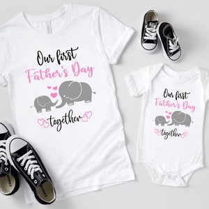 onze eerste vaderdag svg, papa en ik svg, baby olifant svg, Dxf, Png, Eps, jpeg, Cut file, Cricut, Silhouette, Print, Instant download