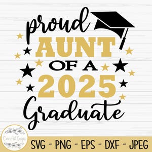 stolze Tante eines Abiturfaches 2025, Abschlussfeier, Dxf, Png, Eps, JPEG, Schnittdatei, Cricut, Silhouette, Druck, Sofort download