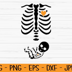 Baby Skelett svg, Halloween svg, Schwangerschaftsansage svg, Dxf, Png, Eps, jpeg, Cut Datei, Cricut, Silhouette, Print, Instant Download