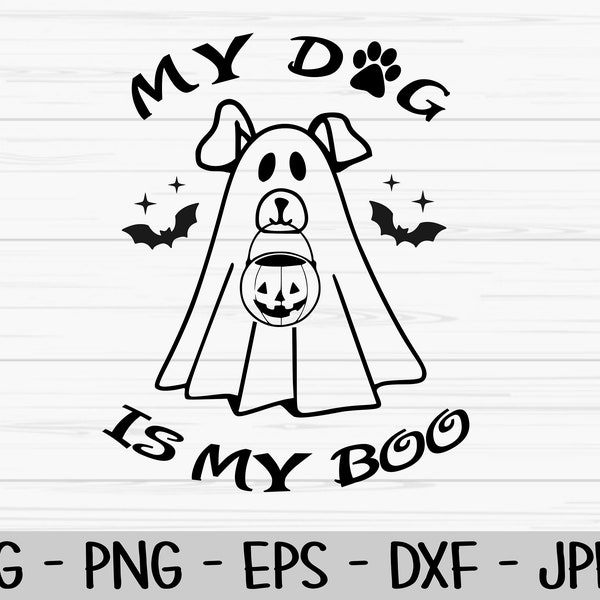 My Dog is My Boo Svg - Etsy