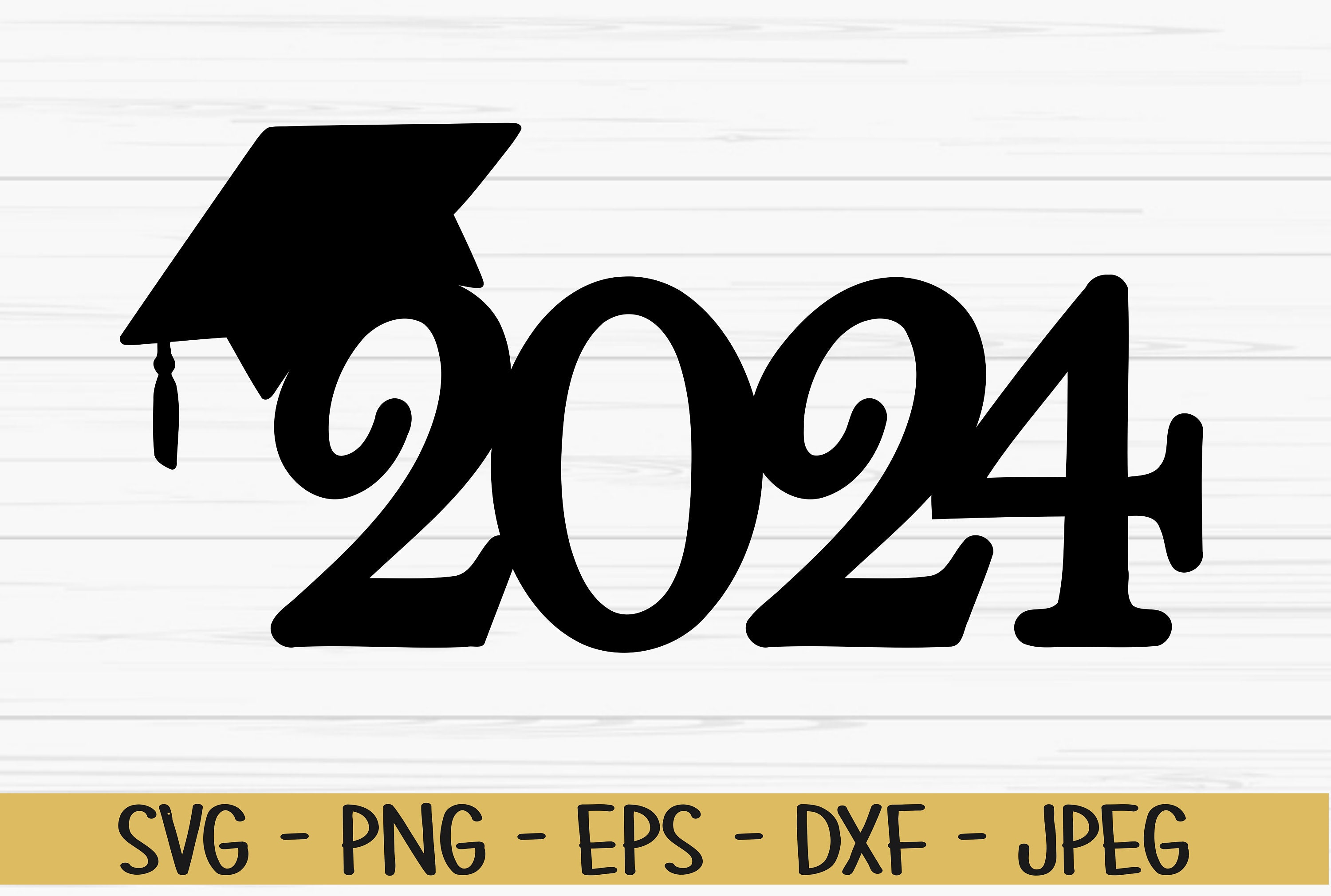 2024 graduación svg graduación pastel topper svg Dxf Png Etsy México