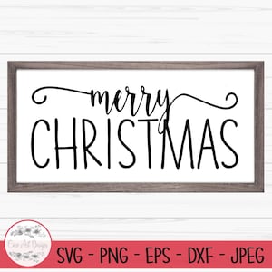 merry christmas svg, christmas farmhouse svg, christmas sign svg, Dxf, Png, Eps, for Cut file, Cricut, Silhouette, Print, Instant download