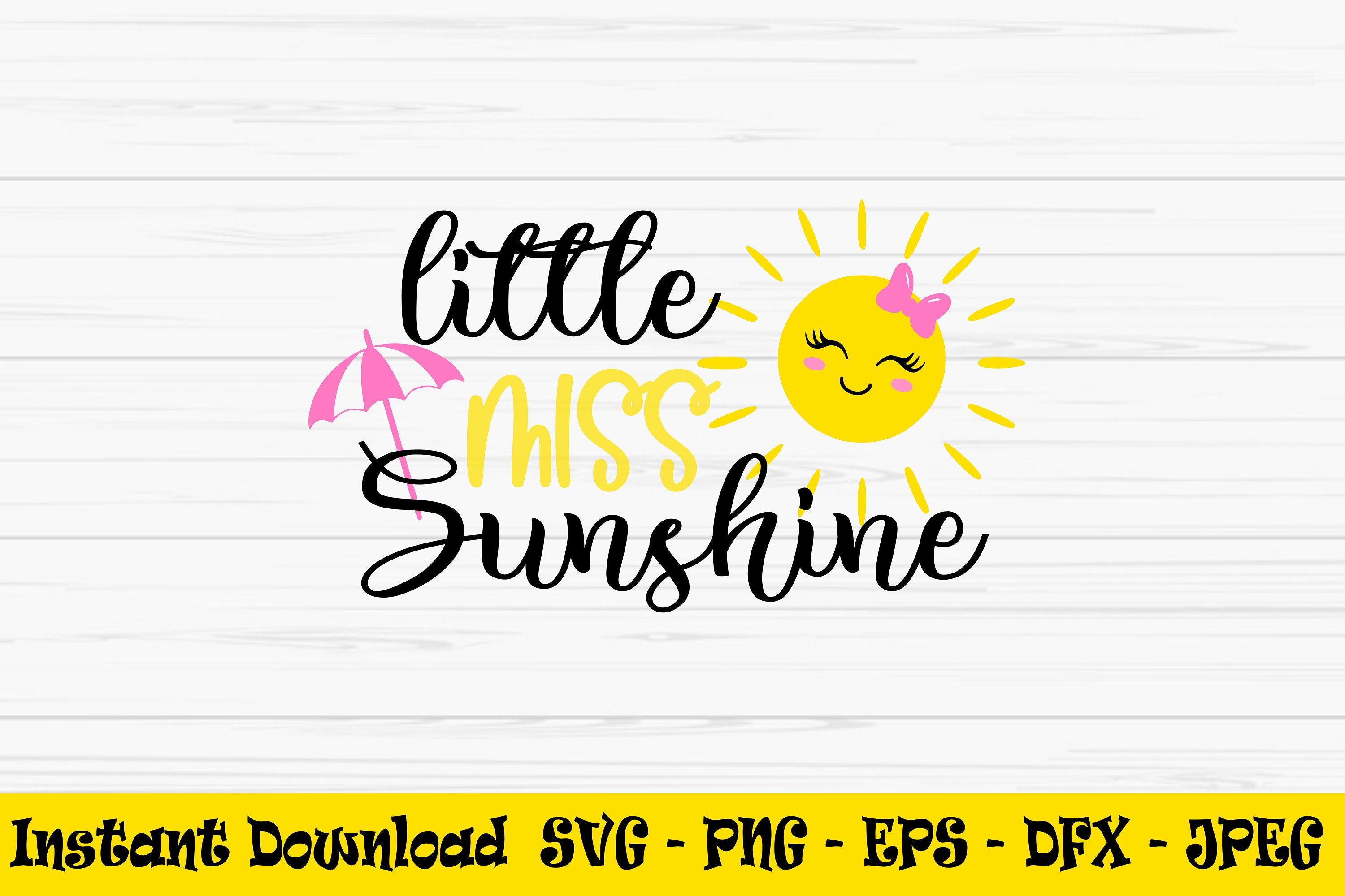 Little Miss Sunshine Svg Summer Svg Baby Kids Svg Sun Svg - Etsy