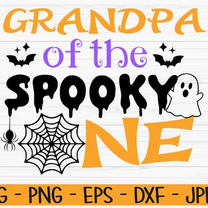 おばあちゃんの不気味な svg、ハロウィーン svg、1 歳の誕生日 svg、Dxf、Png、Eps、カット ファイル、Cricut、シルエット、印刷、即時ダウンロード