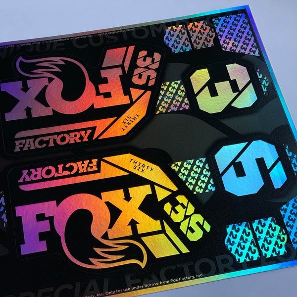 Fox Factory 36 Decal Etsy