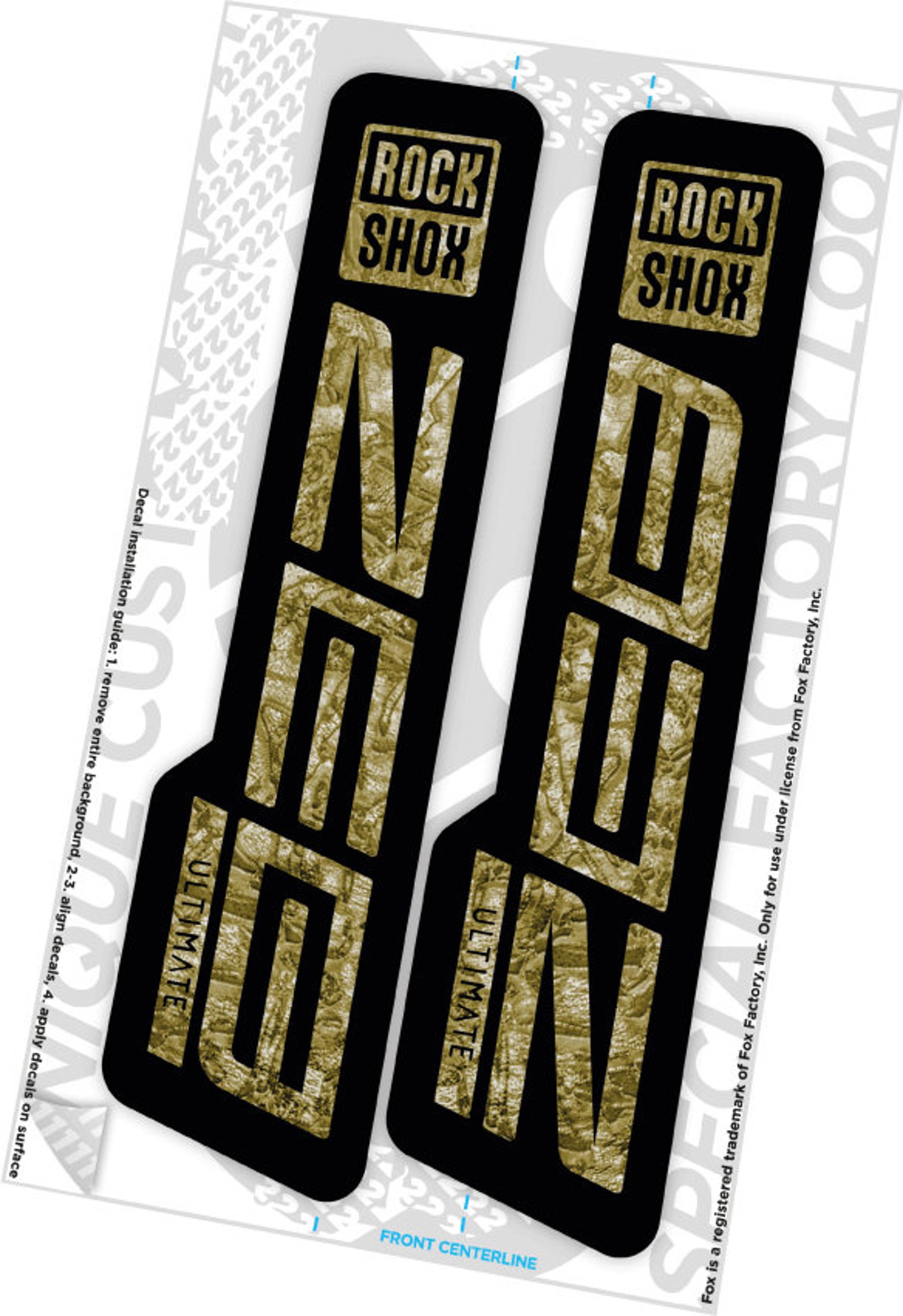 Rock Shox ZEB Decals Chrome Ultimate 2022 Super Gold Silver Etsy