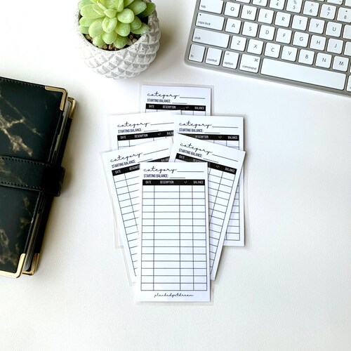 DIGITAL Cash Placeholders Personal A6 Size Cash Stuffing Etsy