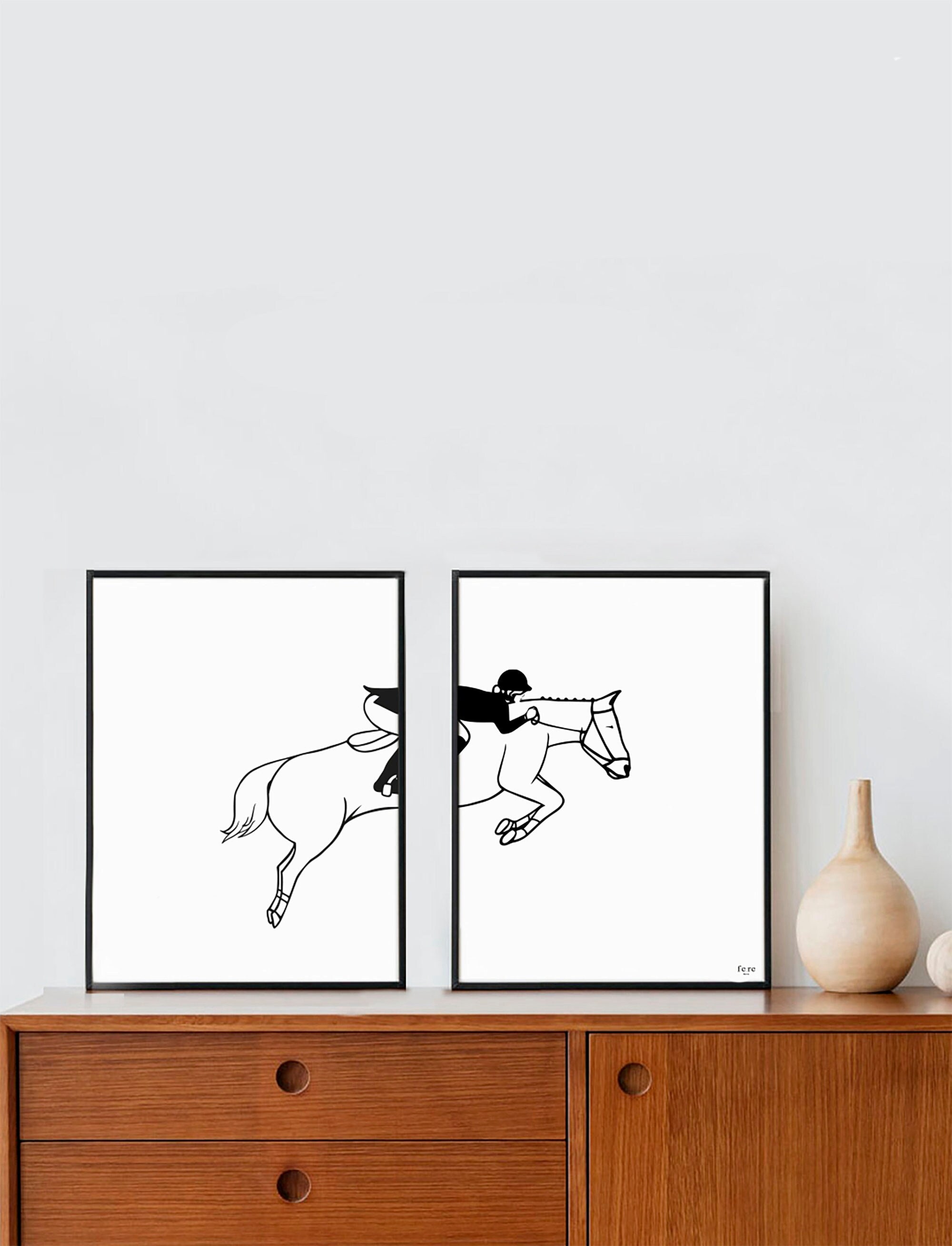 Affiche, Équitation