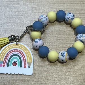 Keychain rainbow teacher teacher