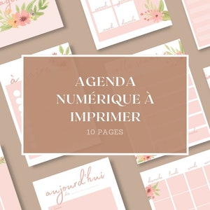Agenda à imprimer - format numérique