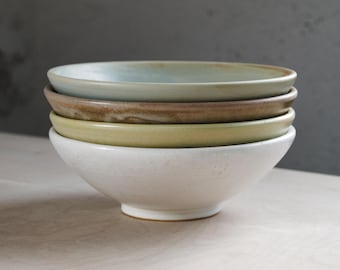 Handmade Ceramic Bowl – Wheel-Thrown Pottery, Earthy Minimalist Tableware