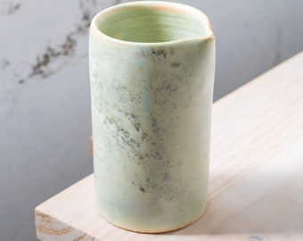 TO ORDER 430ml/14,5oz  jug/pitcher, handmade, stoneware, ceramic, on different color glazes. White, green, brown, blue.