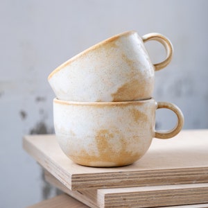 IN STOCK 300ml/10,1oz coffee or tea mug/cup on white, handmade, stoneware, ceramic. image 3