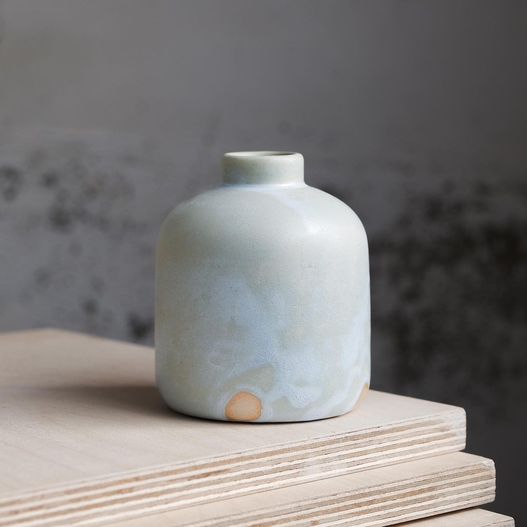 In Stock - Handmade Wheel-thrown Ceramic Vase – Small Minimalist ...