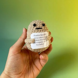Patata positiva - patata feliz - tu amuleto de la suerte para el buen humor - idea de regalo - regalo de cumpleaños - regalos especiales