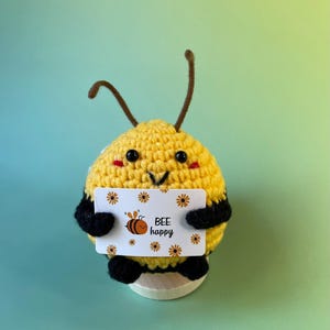 Positive Bee - Il tuo portafortuna per il buon umore - Idea regalo - Regalo di compleanno - Regali speciali con un messaggio positivo