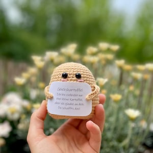 Patata positiva - patata feliz - tu amuleto de la suerte para el buen humor - idea de regalo - regalo de cumpleaños - regalos especiales