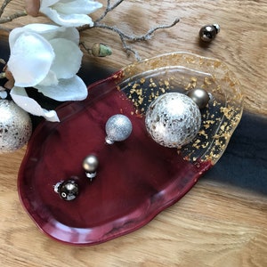Tablett / Dekortablett / Schmuckschale / Schale / Dekorschale / Epoxidharz / Resin / Hochzeit / Wohndeko / Home / Tischdeko / Geburtstag