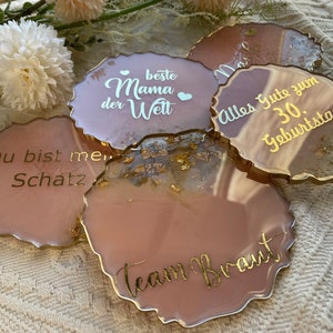 Sottobicchieri B-WARE realizzati in resina epossidica-Resinart-Resin Coasters