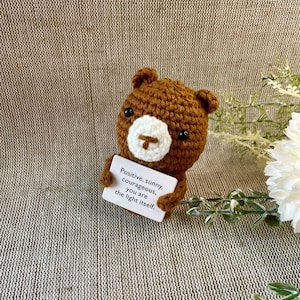 Orso Positivo - Il tuo portafortuna per il buon umore - Idea regalo - Regalo di compleanno - Regali speciali