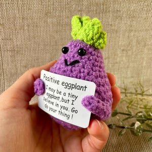 Melanzana positiva - pera felice - il tuo portafortuna per il buon umore - idea regalo - regalo di compleanno - regali speciali