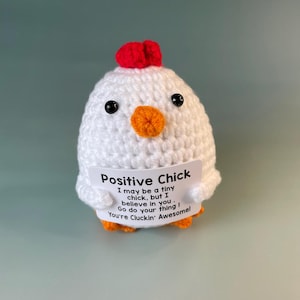 Pulcino Positivo - Il tuo portafortuna per il buon umore - Idea regalo - Regalo di compleanno - Regali speciali con un messaggio positivo